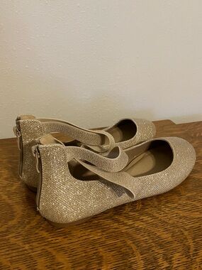 Gold flats size 9